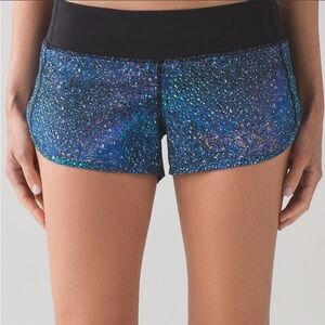 Lululemon Speed Short Strive Multi Black Size 4